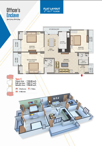 Type C Floor Plan